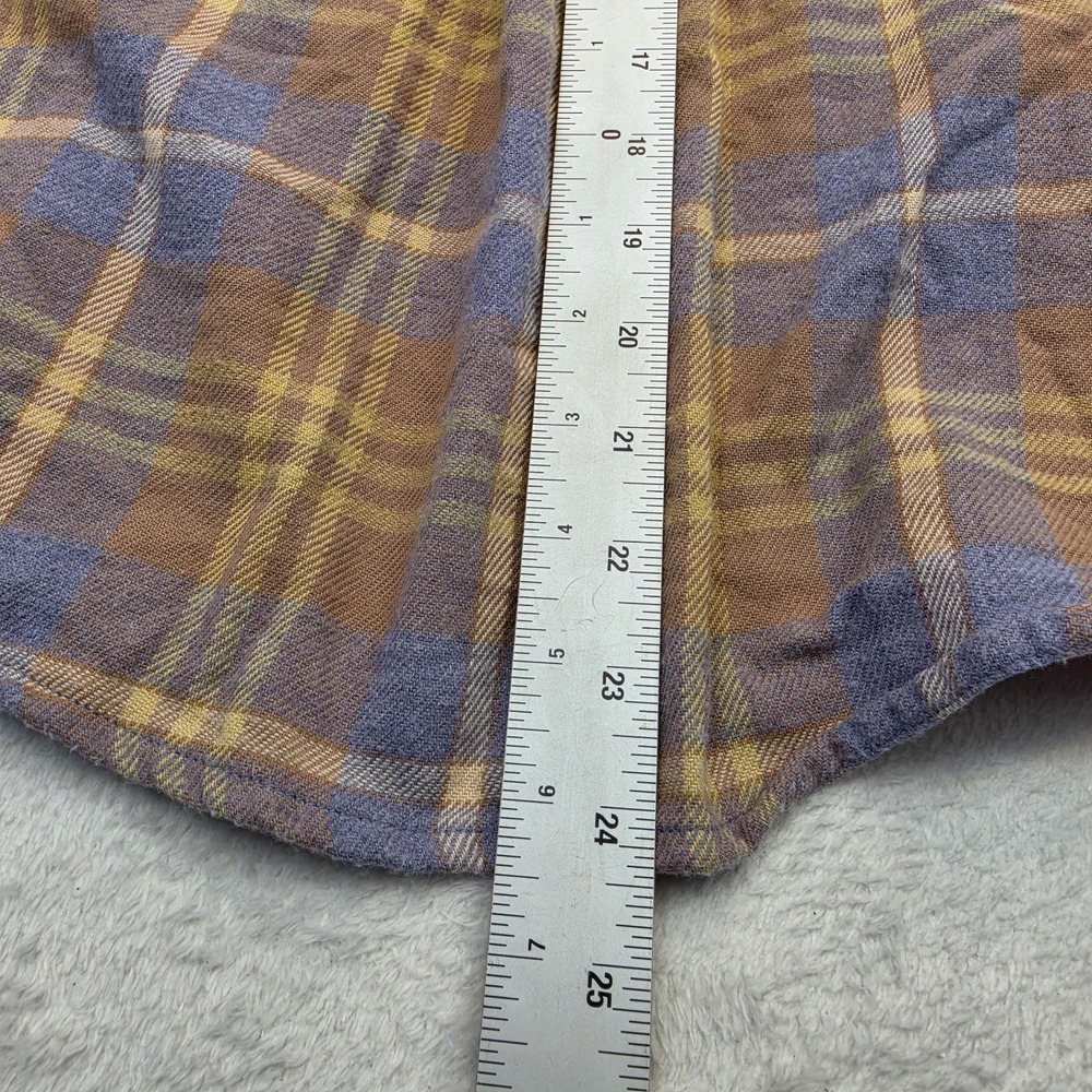 Madewell Womens Medium Plaid Flannel Button Up Shirt Long Sleeve Soft Casual M - Picture 6 of 8